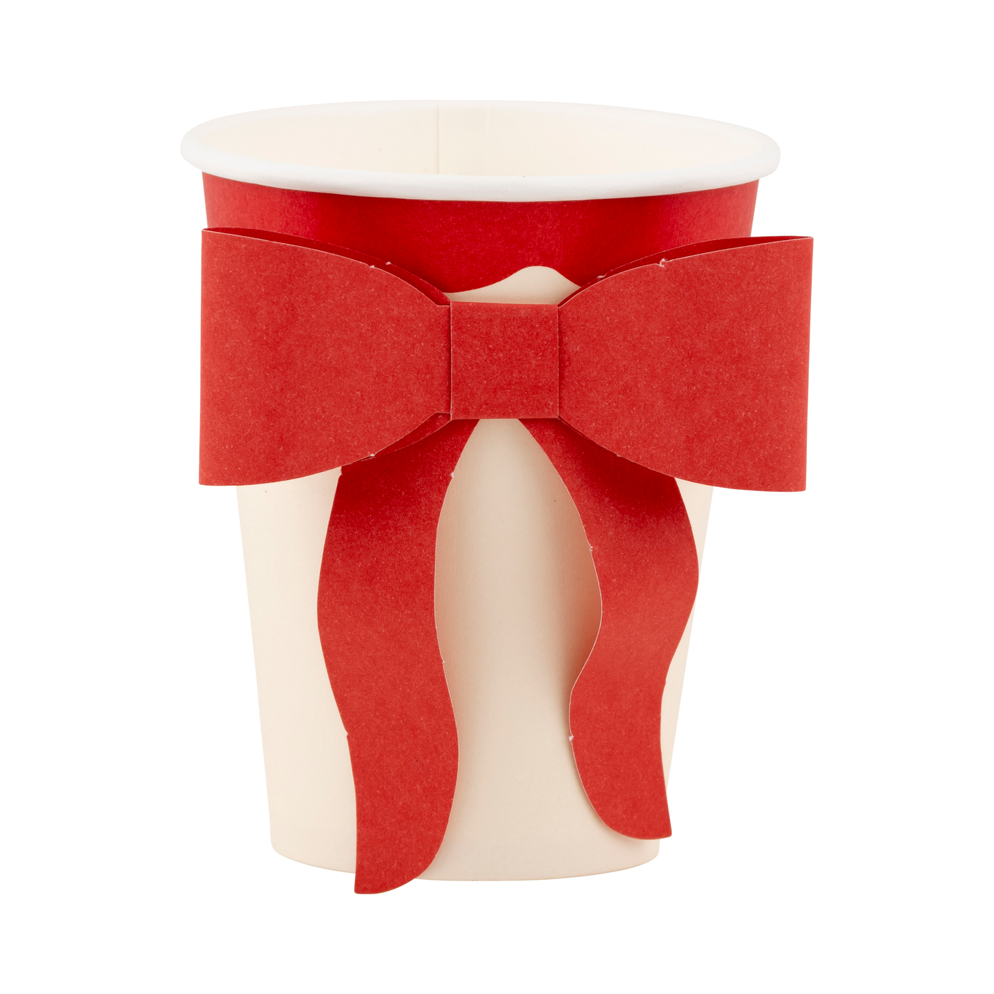 Red and Pink Bow Paper Cups 8ct