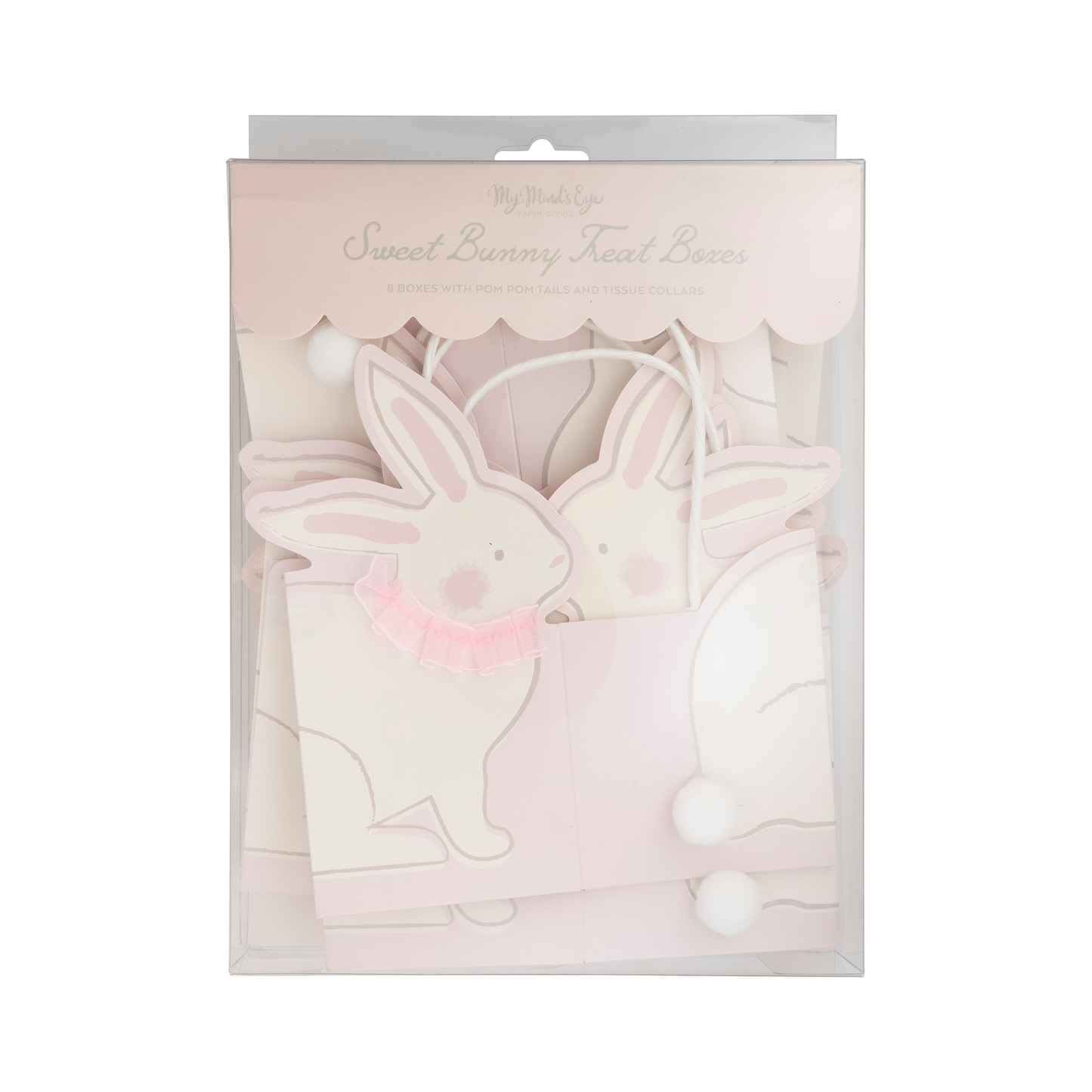 Ruffle Collar Bunny Treat Box 8ct