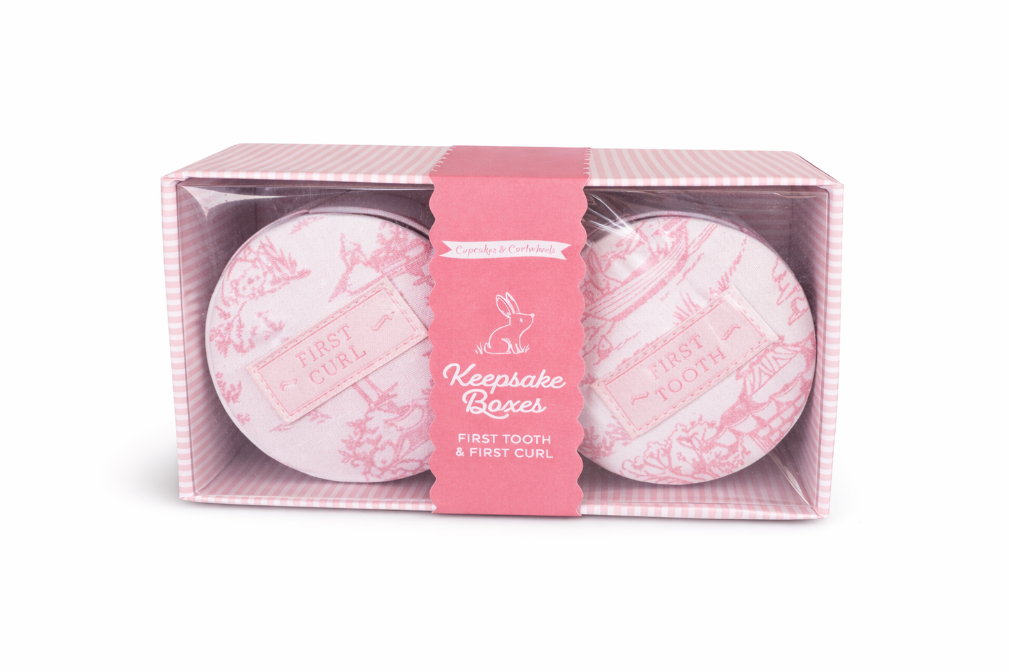 Baby's 1st Curl + Tooth Keepsake Boxes- Girl