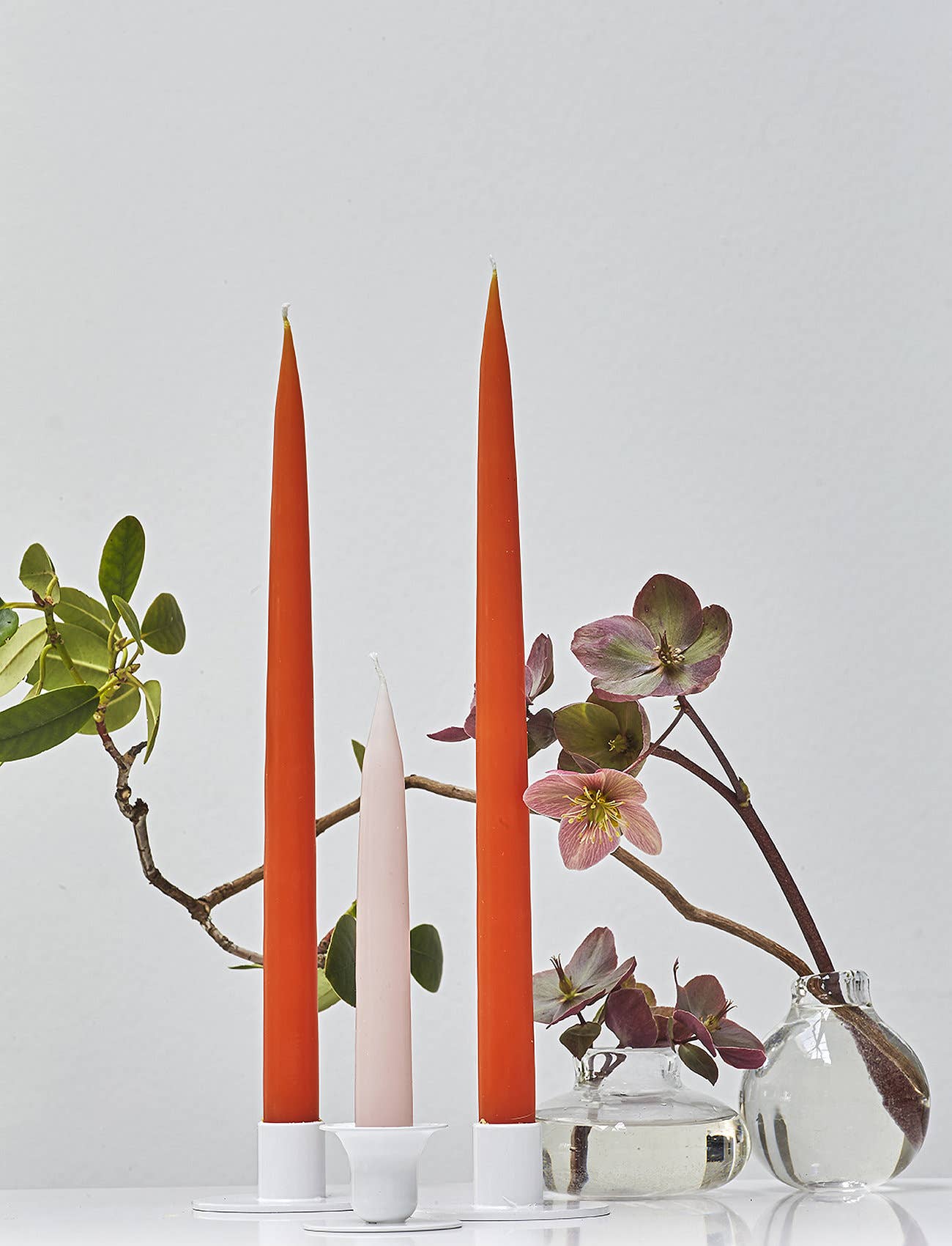 Orange Danish Taper Candle 12in & 14in