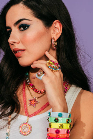 Jubilee Hoop Earrings in Candy Crush Colors: ABV