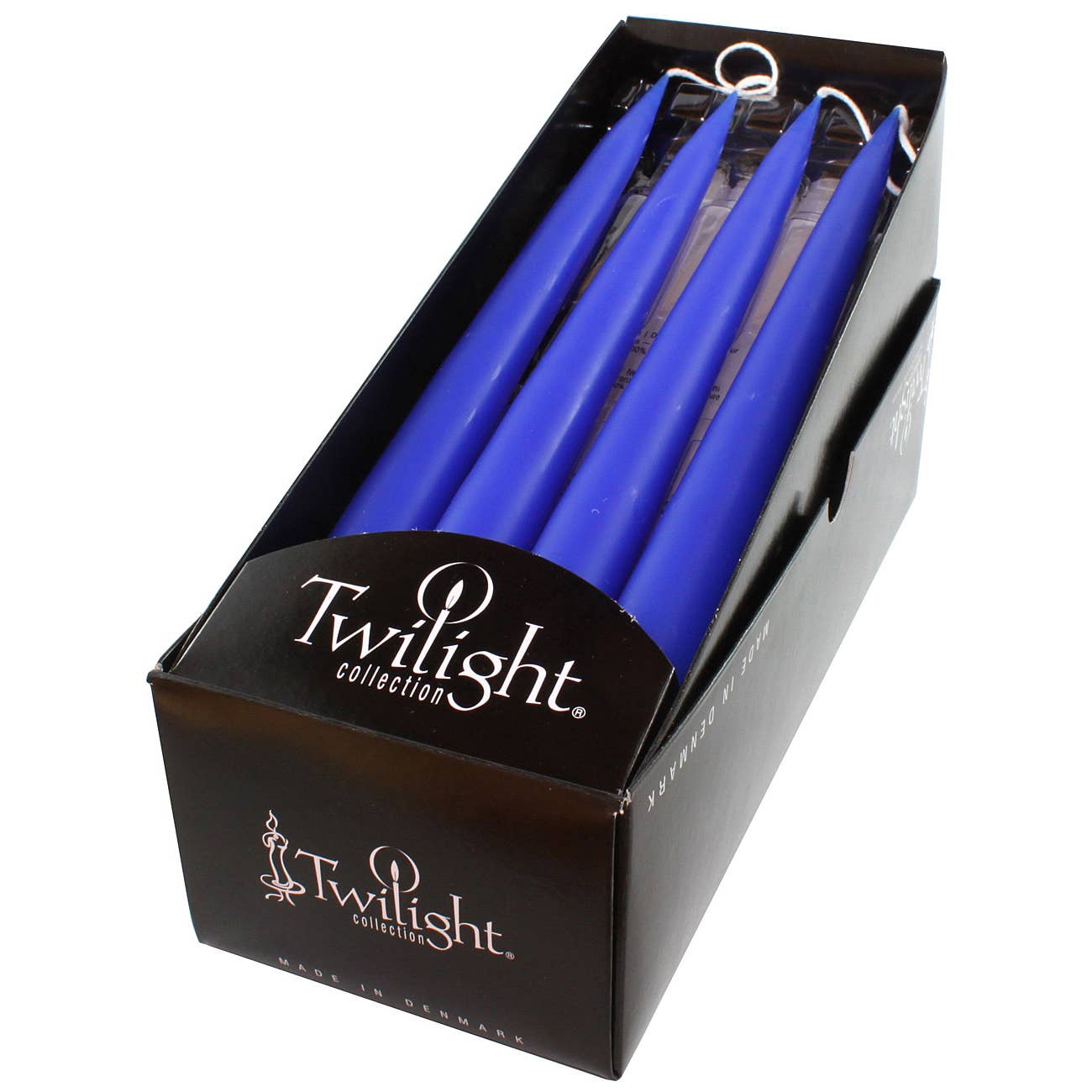 Cobalt Blue Danish Taper Candle 12in