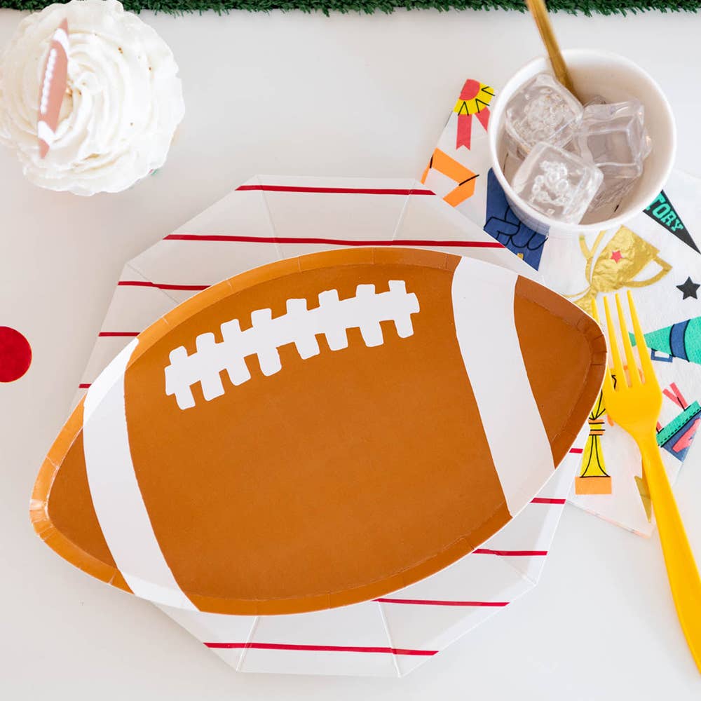 Football Plates - 8 Pk.