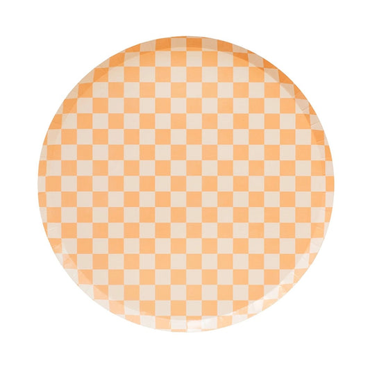 Check It! Peaches N' Cream Plates - 2 Size Options - 8 Pk.