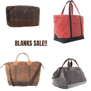 WAXED CANVAS BAGS SALE (Blanks)