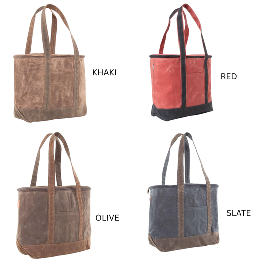 Waxed Canvas Small Lunch Cooler, Multiple Colors