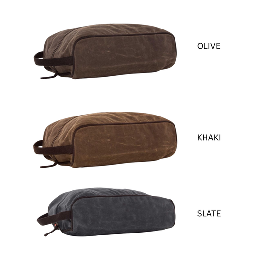 Waxed Canvas Shoe Bag, Multiple Colors