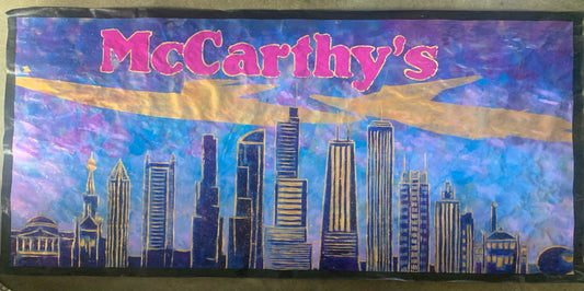 Custom Banner painted by Lee Ann Thompson