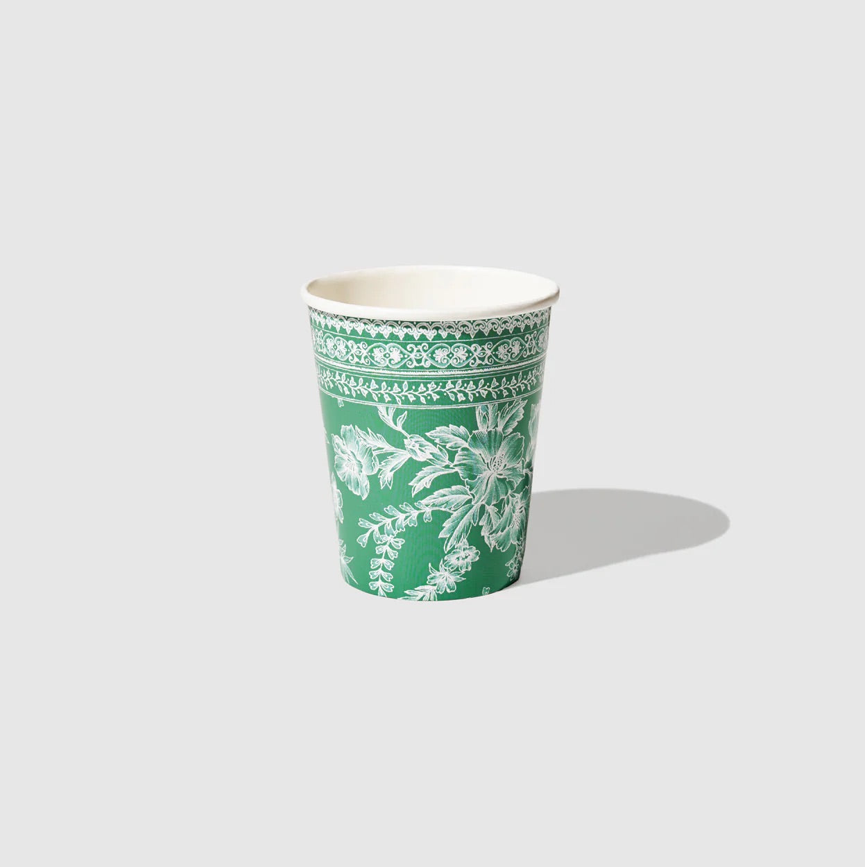 Emerald Green Toile Cups-10ct