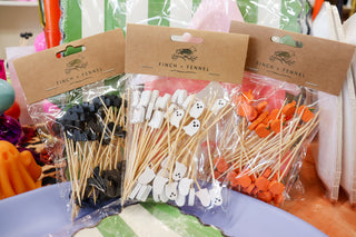 Halloween Food Picks, Sets of 50: Pumpkins, Bats or Ghosts