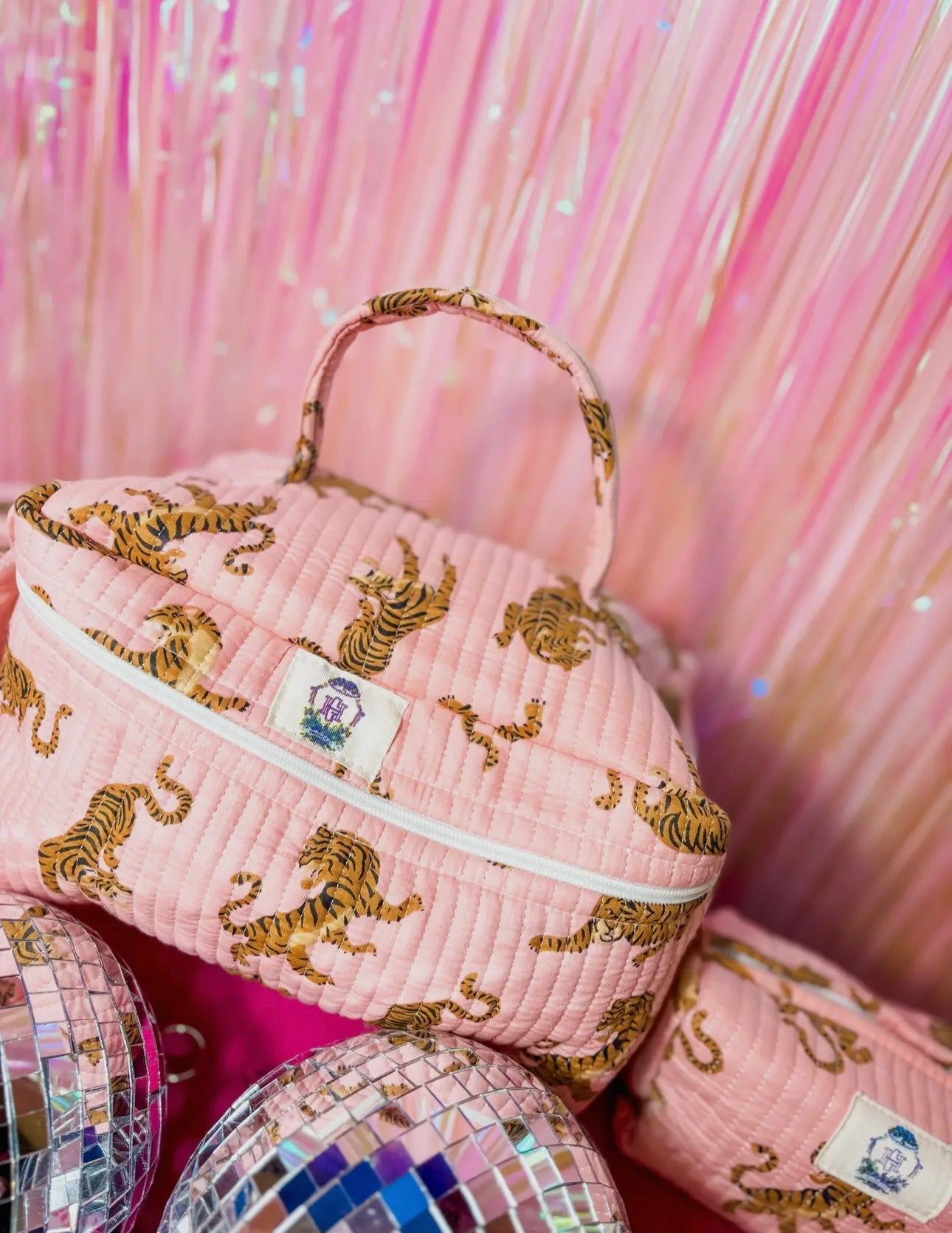 Pink Tiger Makeup Bag Set/3