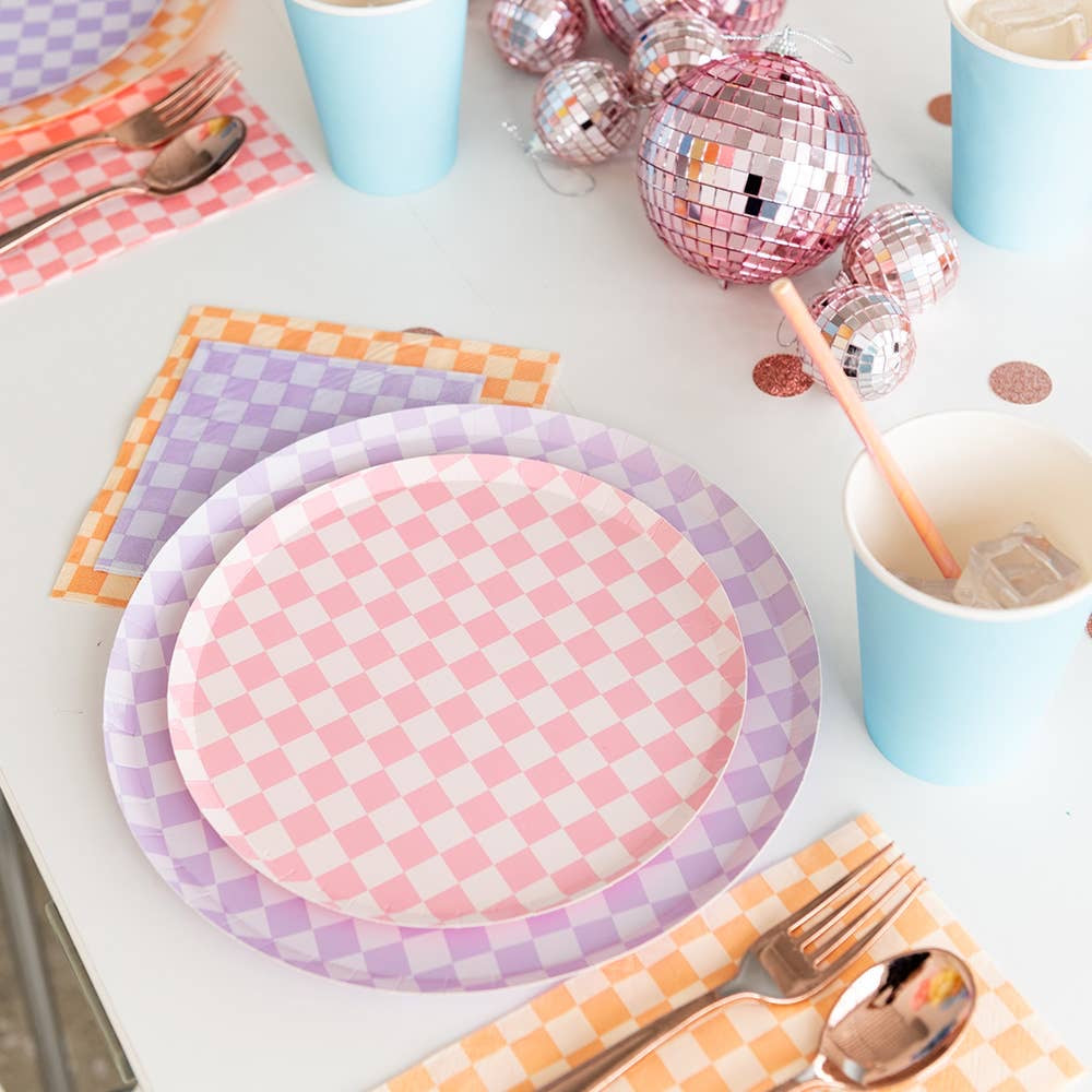 Check It! Peaches N' Cream Plates - 2 Size Options - 8 Pk.