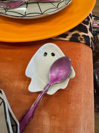Stoneware Ghost Shaped Trinket Dish/Spoon Rest