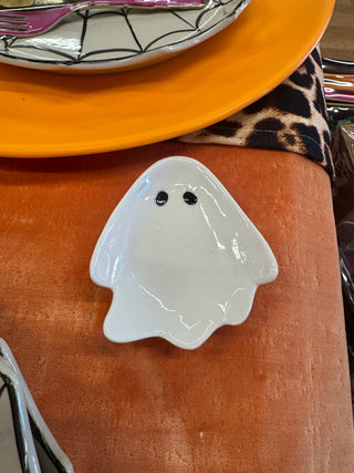 Stoneware Ghost Shaped Trinket Dish/Spoon Rest