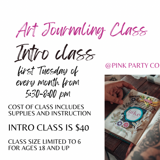 Art Journaling Intro Class- 1st Tuesday every month (1st Time Class Members)