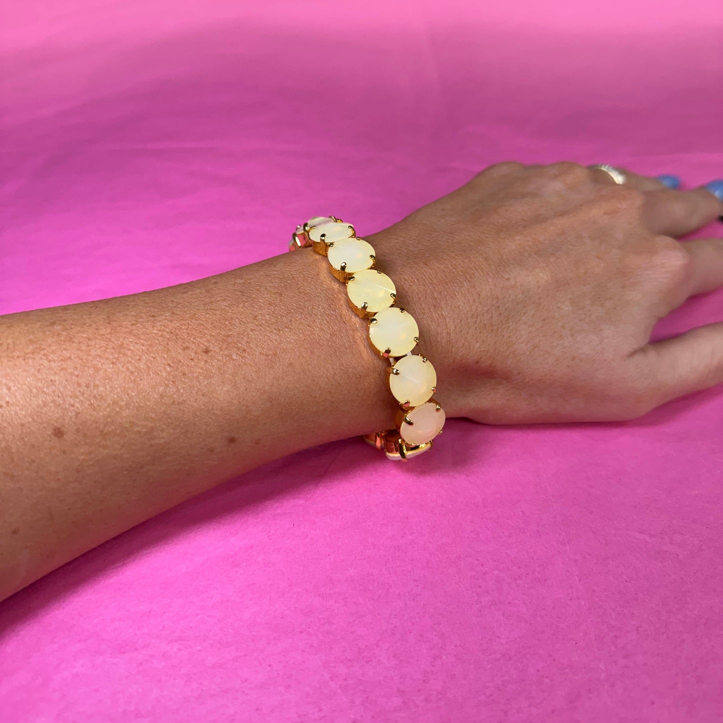 Croatia Stretch Bracelet in Ultra Opal Fairy Dust- 2 Color Options