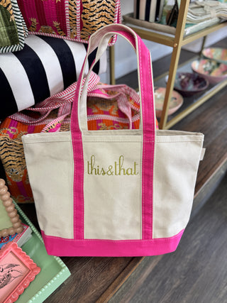 Large Canvas Tote- 22 Colors