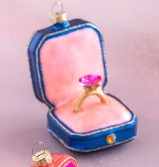 Glitterville Shine and Be Mine Diamond Ring Ornament