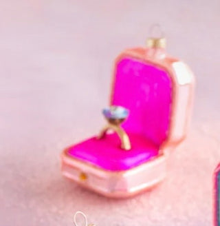 Glitterville Shine and Be Mine Diamond Ring Ornament