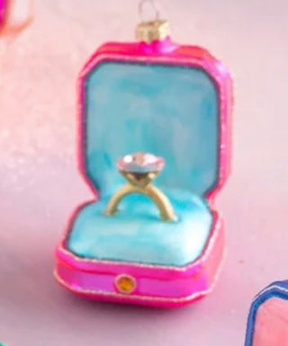 Glitterville Shine and Be Mine Diamond Ring Ornament