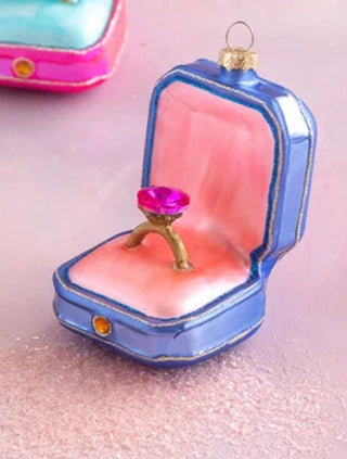 Glitterville Shine and Be Mine Diamond Ring Ornament