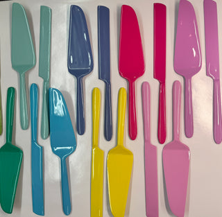 Glitterville Sugar Sweet Cake Server and Knife Set