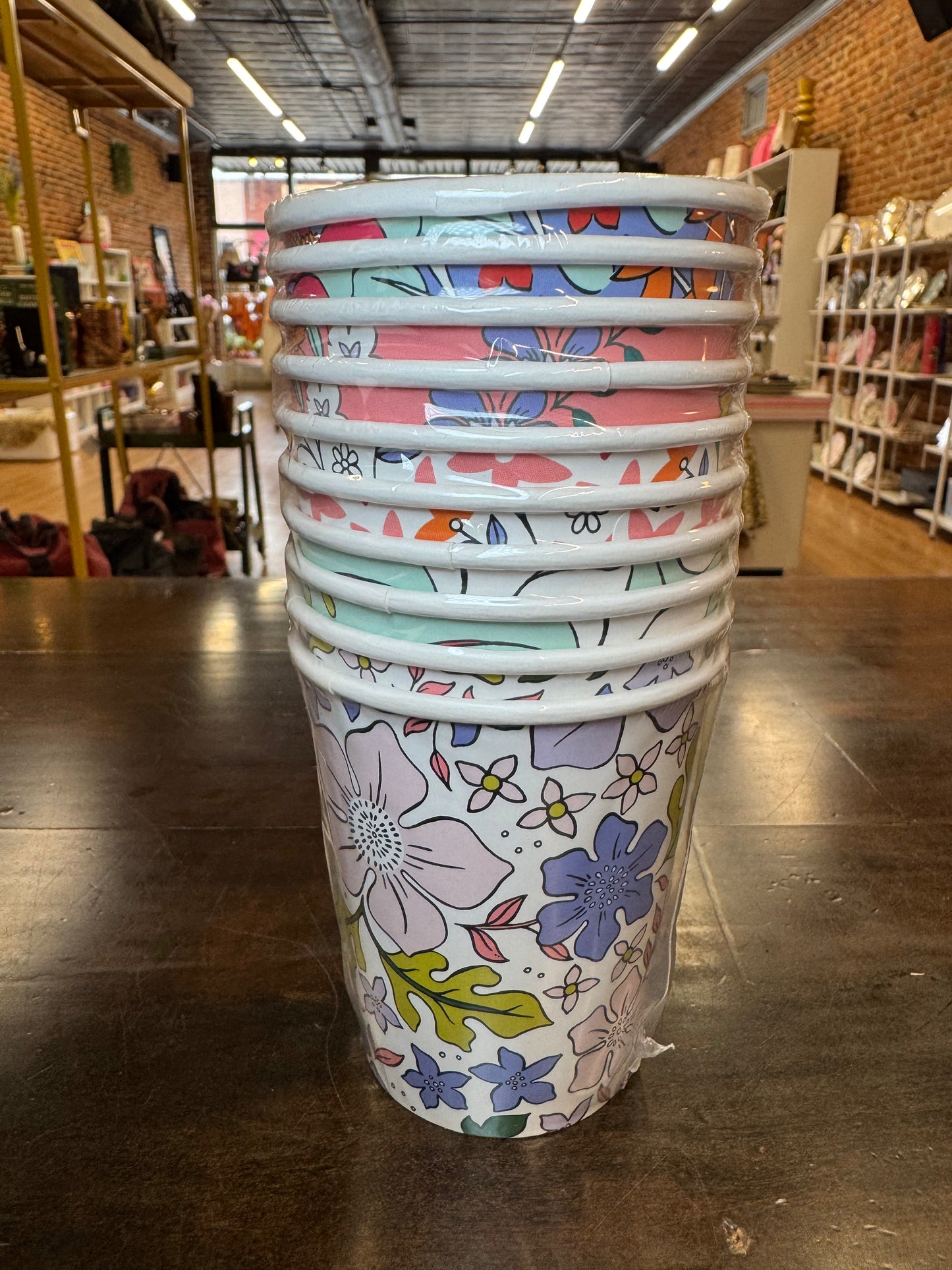 In Full Bloom Floral Cups- 10ct