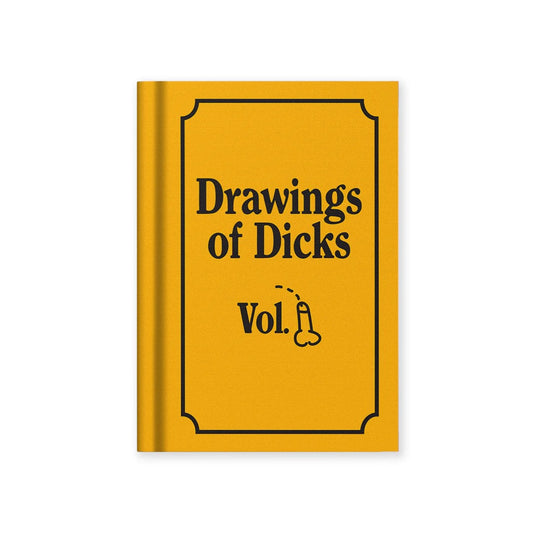 Drawing of D*cks Mini Fabric Covered Notebook