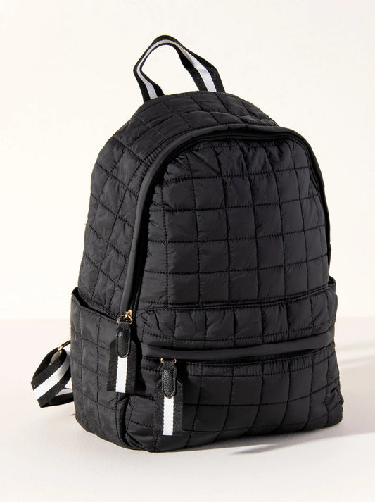 Black & White Puffer Ezra Backpack