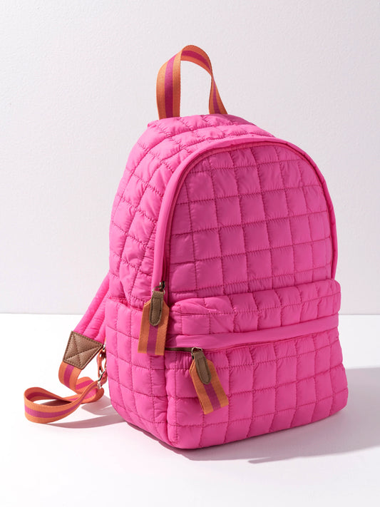 Pink & Orange Ezra Puffer Backpack