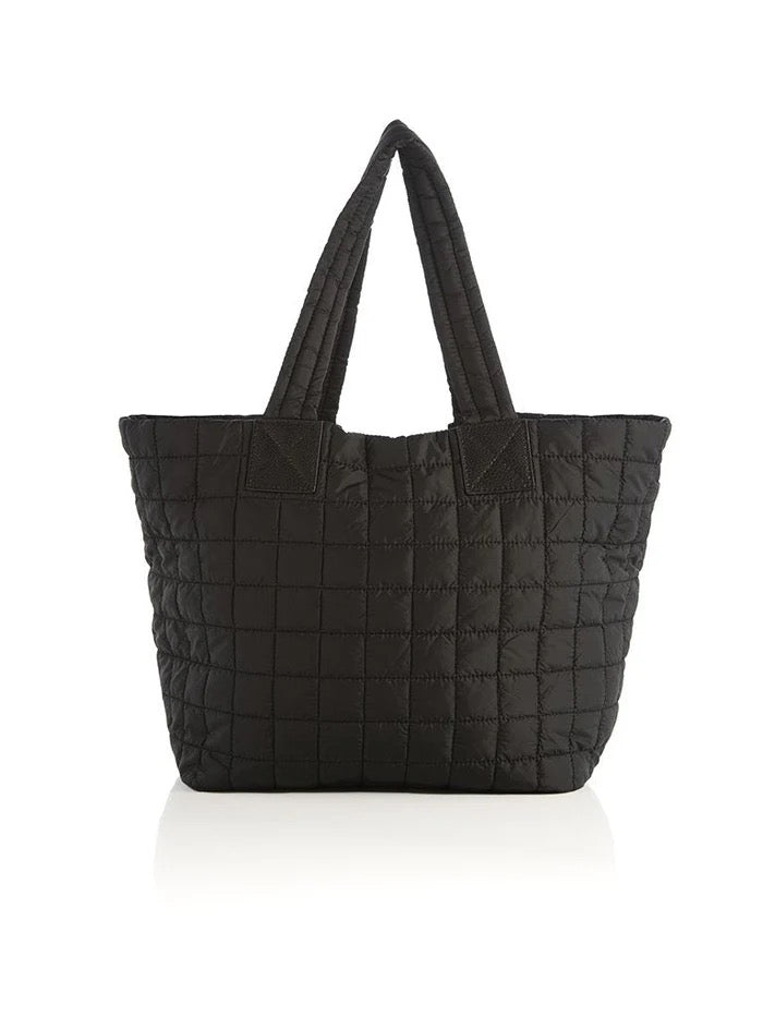 Black & White Puffer Ezra Tote