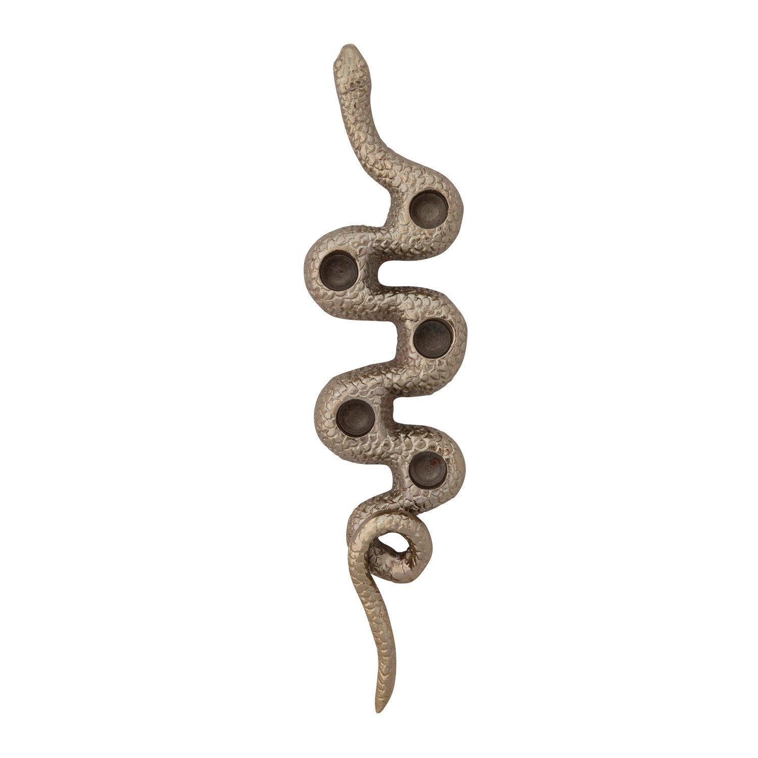 A textured metal spiral staircase pull handle with a hammered finish in a warm bronze or antique brass color, shown on a plain white background.
