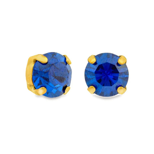 Oakland Studs in Bohemian Wonderland- Sapphire Champagne