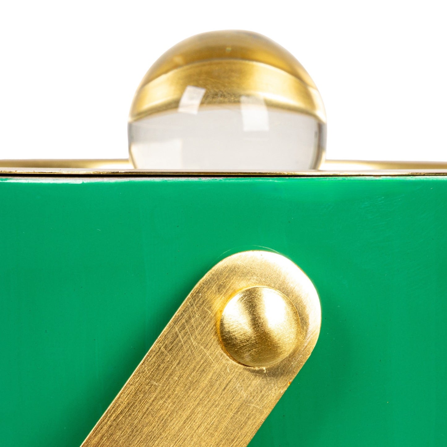 Green 1.5 Quart Enameled Ice Bucket