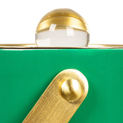 Green 1.5 Quart Enameled Ice Bucket