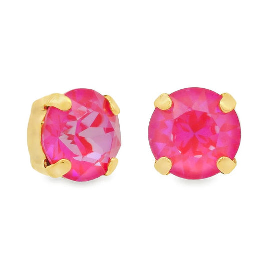Oakland Studs in Fairy Dust- Ultra Fuchsia
