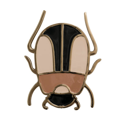 Enameled Beetle Trivet – Cast Aluminum Decorative Table Protector