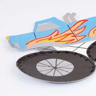 Meri Meri Monster Truck Plates- 8ct