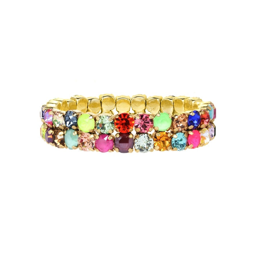 Olivia 2 Strand Mini Stretch Bracelet in Candy Crush