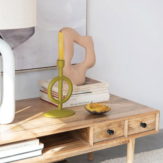 Chartreuse Candle Taper Holder