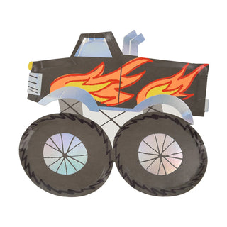 Meri Meri Monster Truck Plates- 8ct