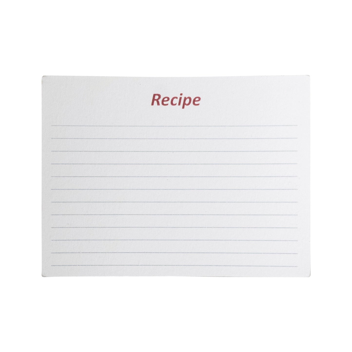 Gold Steel Recipe Box + 36 Recipe Cards