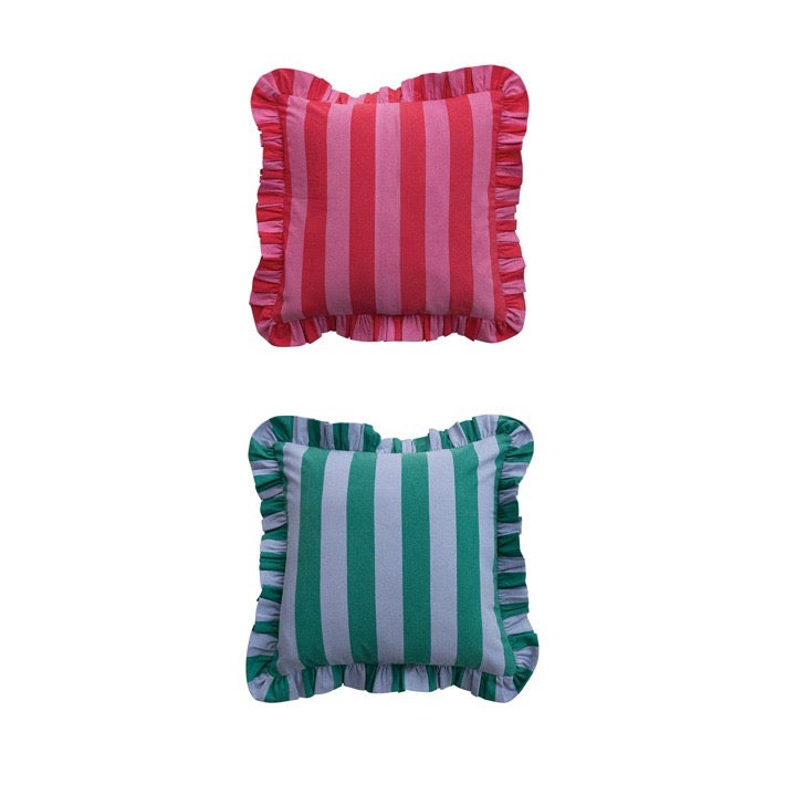 Striped Cotton Pillow, 2 Color Options