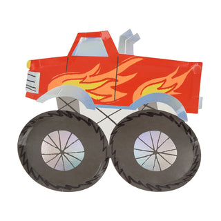 Meri Meri Monster Truck Plates- 8ct