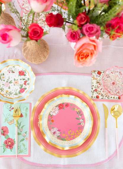 Wavy Salad Plate Rococco Set/8