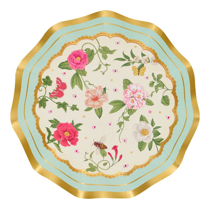 Wavy Appetizer Plate/Bowl Rococco Set/8