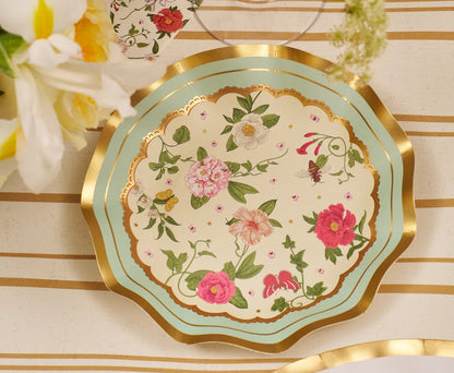 Wavy Appetizer Plate/Bowl Rococco Set/8