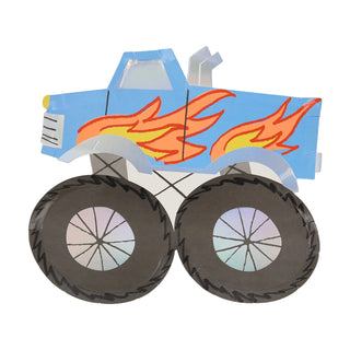 Meri Meri Monster Truck Plates- 8ct