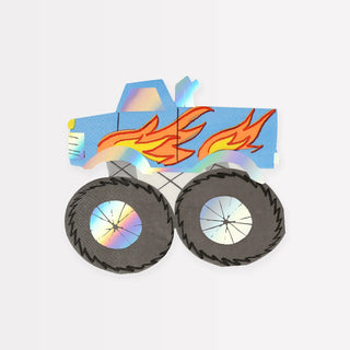 Meri Meri Monster Truck Napkins- 16ct