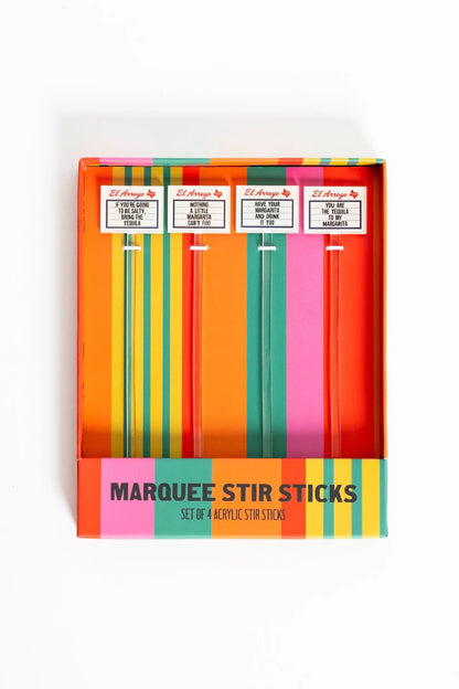 El Arroyo Marquee Sign Stir Sticks
